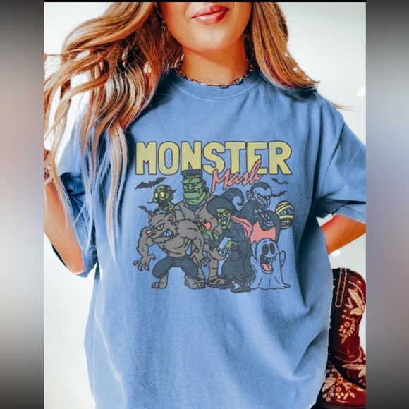 Comfort Colors Tops - Comfort Colors Monster Mash Graphic Tee
